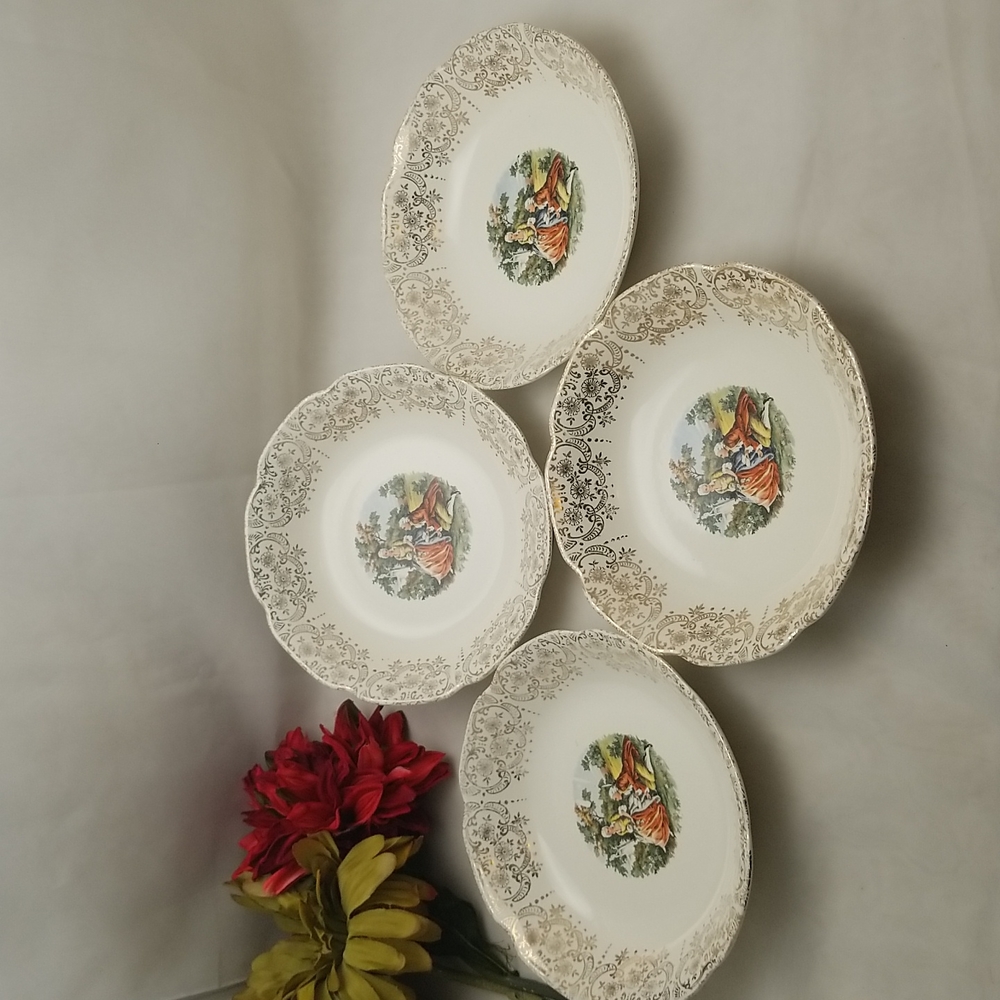 Sebring Chantilly George & Martha Washington Soup Bowls